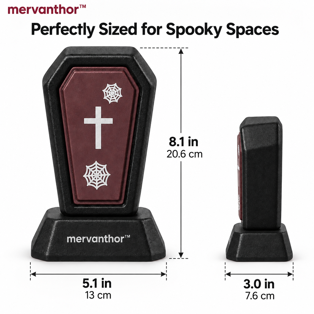 mervanthor™ Gothic Coffin Resin Tabletop Figurine