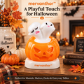 mervahtor™ Halloween Ghosts in Pumpkin Resin Tabletop Figurine