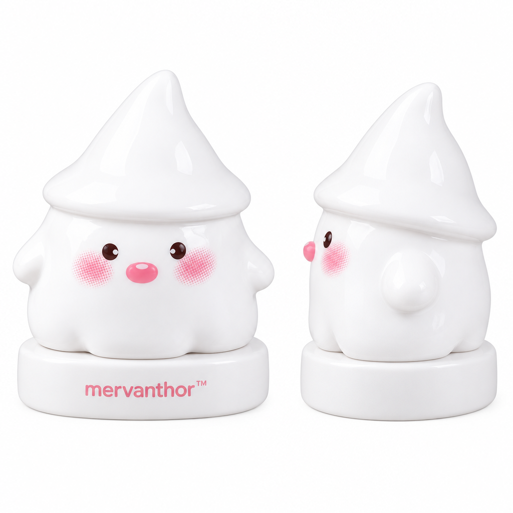 mervanthor™ Little White Witch Ghost Resin Tabletop Figurine