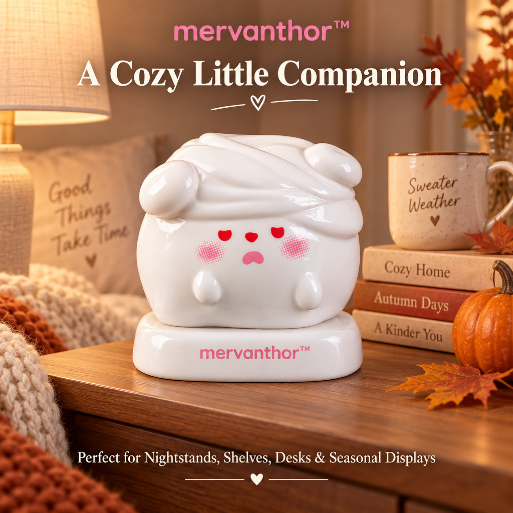 mervanthor™ Cozy Sleepy Ghost Resin Tabletop Figurine
