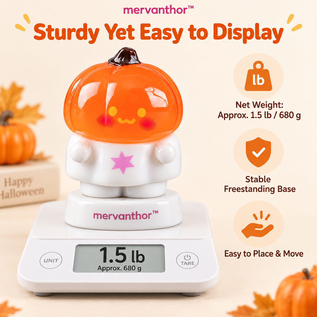 mervanthor™ Pumpkin Head Buddy Resin Tabletop Figurine