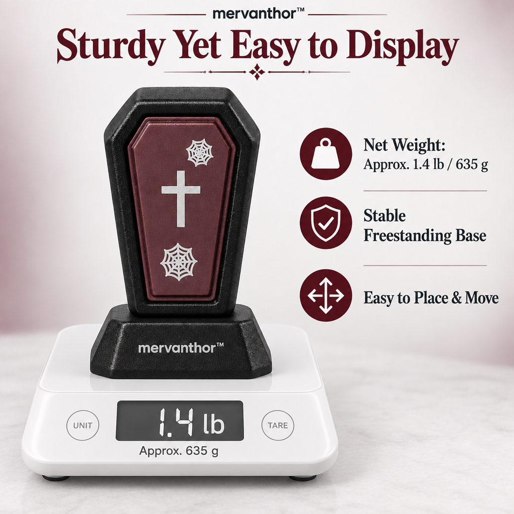mervanthor™ Gothic Coffin Resin Tabletop Figurine