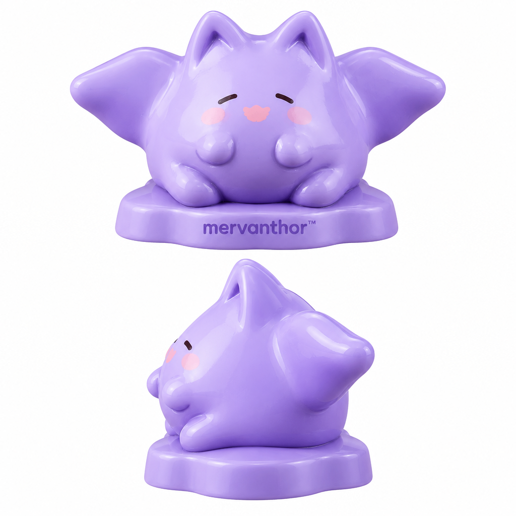mervanthor™ Sleepy Bat Cat Resin Tabletop Figurine