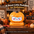 mervanthor™ Peekaboo Ghost Pumpkin Resin Tabletop Figurine