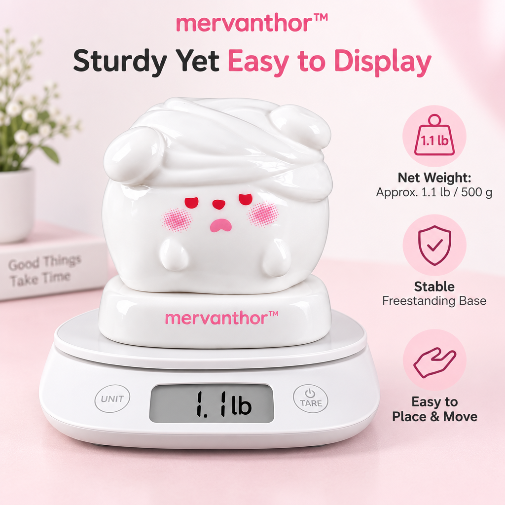 mervanthor™ Cozy Sleepy Ghost Resin Tabletop Figurine