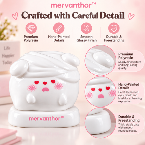 mervanthor™ Cozy Sleepy Ghost Resin Tabletop Figurine